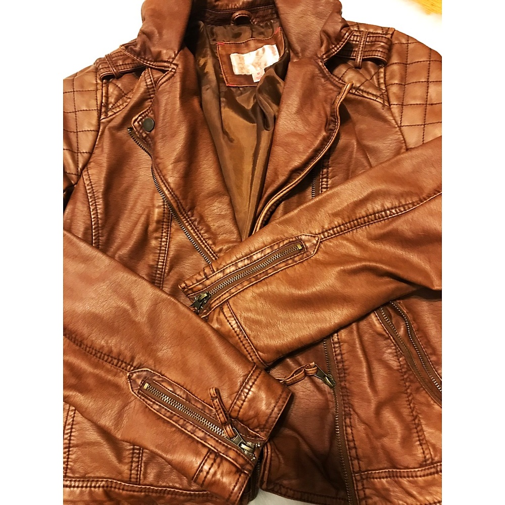 Cognac Leather Jacket